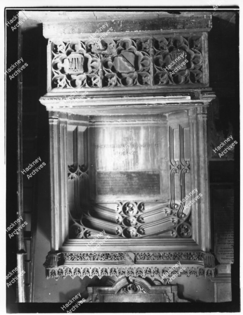 Tomb of Christopher Urswick, at St. Johns at Hackney (d.1521)