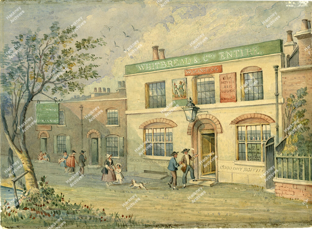 The Old Robin Hood Tavern, Hoxton. Hackney, 1833.