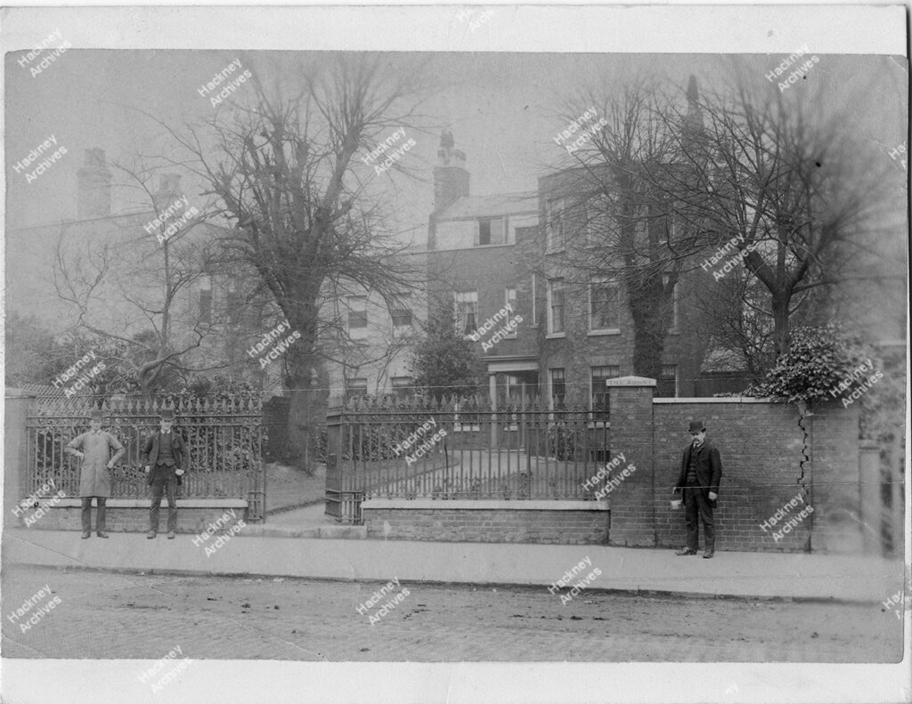 The Mount, 96 Upper Clapton Road (Mount Flats now stand here). Formerly occupied by Messrs. Puckridge and nephew, c.1880.