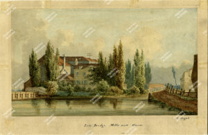 Lea Bridge Mills, Hackney, c.1850.