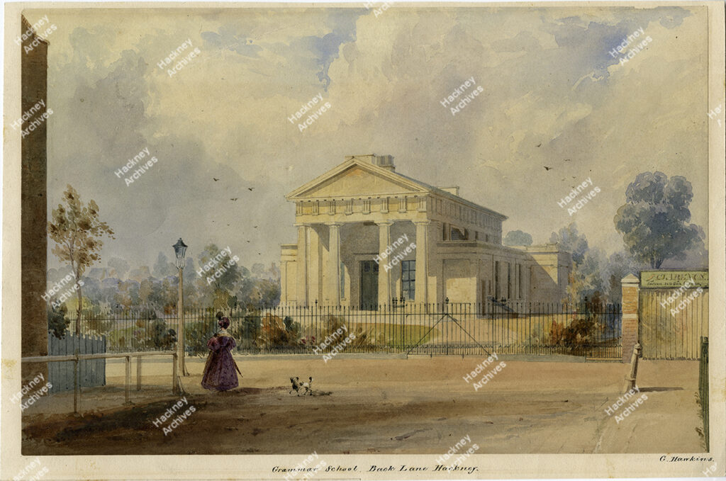 Hackney Grammar School / Hackney Church of England, Back Lane, Hackney, 1835.