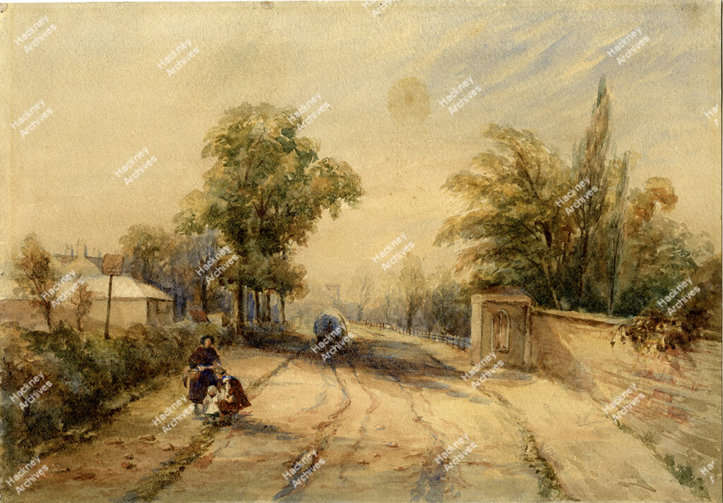 Paradise Row, Stoke Newington,1840.
