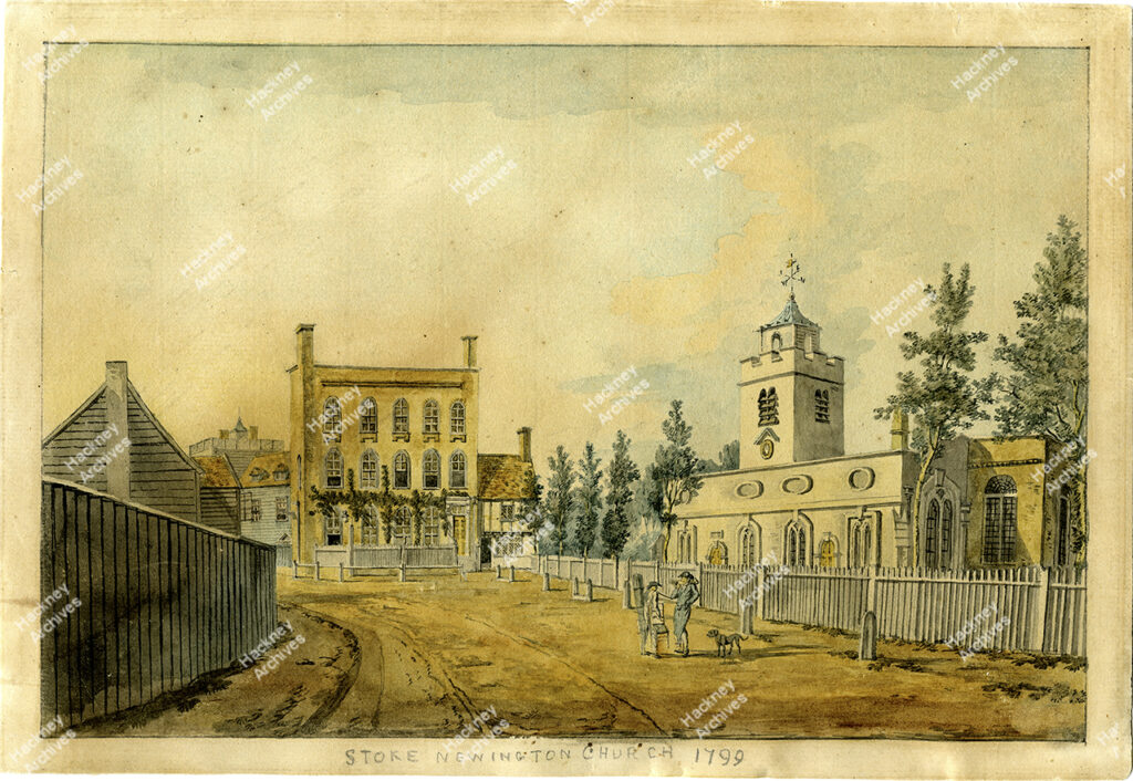 St. Mary’s Church, Stoke Newington Church, 1799.