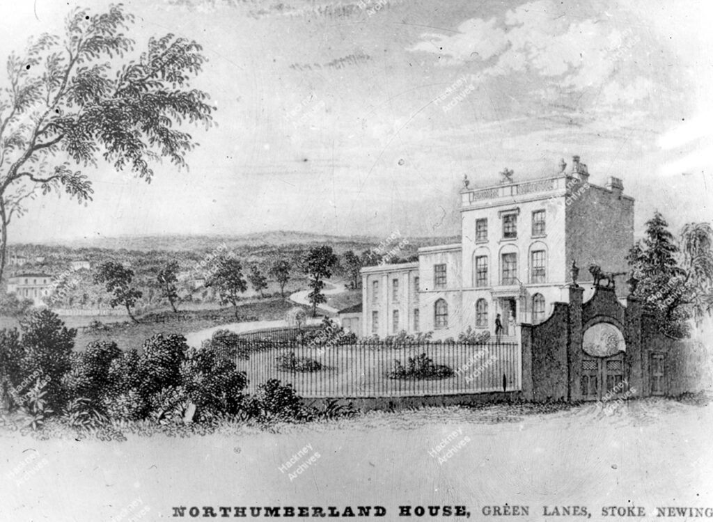 northumberland House, a lunatic asylum, 1835.