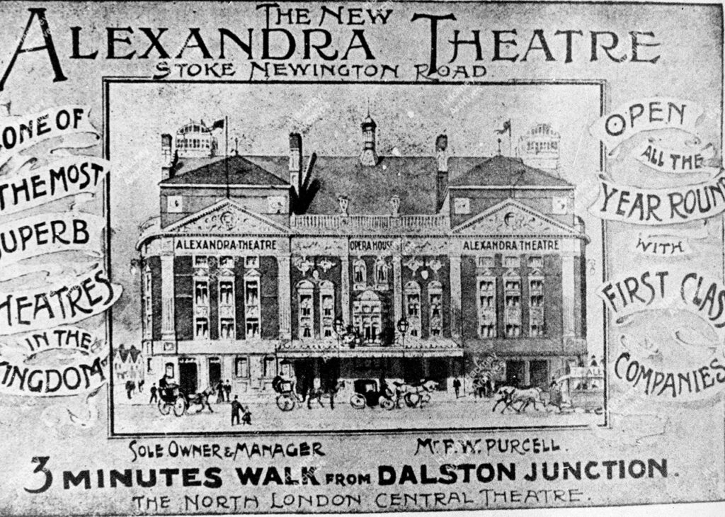 Poster for Alexandra Theatre, Stoke Newington, 1800s