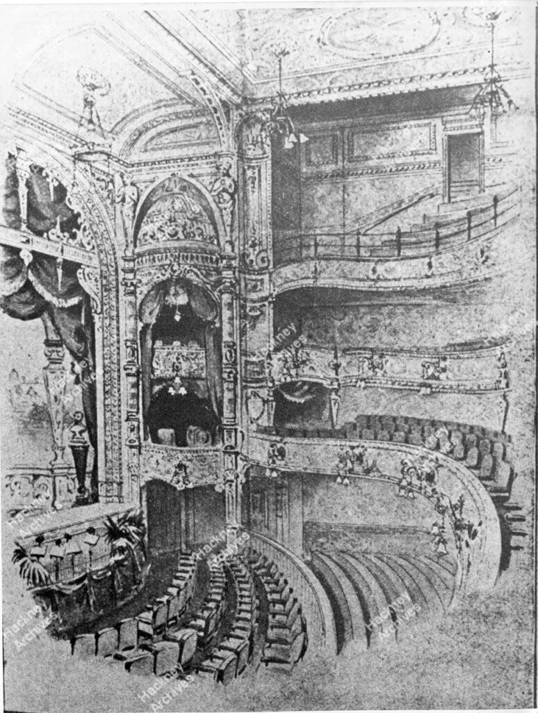 Interior of The Alexander Theatre, 65-67 Stoke Newington Road, Stoke Newington, Hackney.1800s