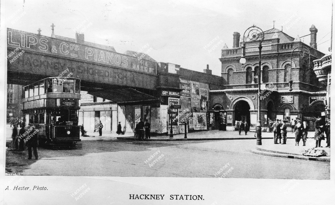 Hackney Station and bridge, Mare Street, Hackney, c.1930. | Hackney Photos