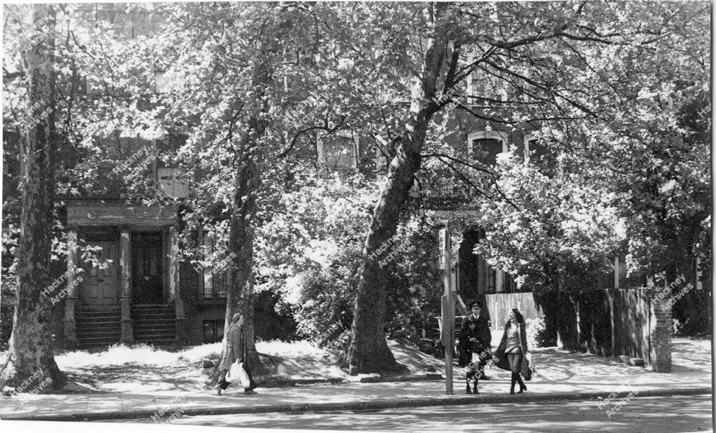 Houses on Stamford Hill, west side near Amhurst Park, Hackney. 1972.
