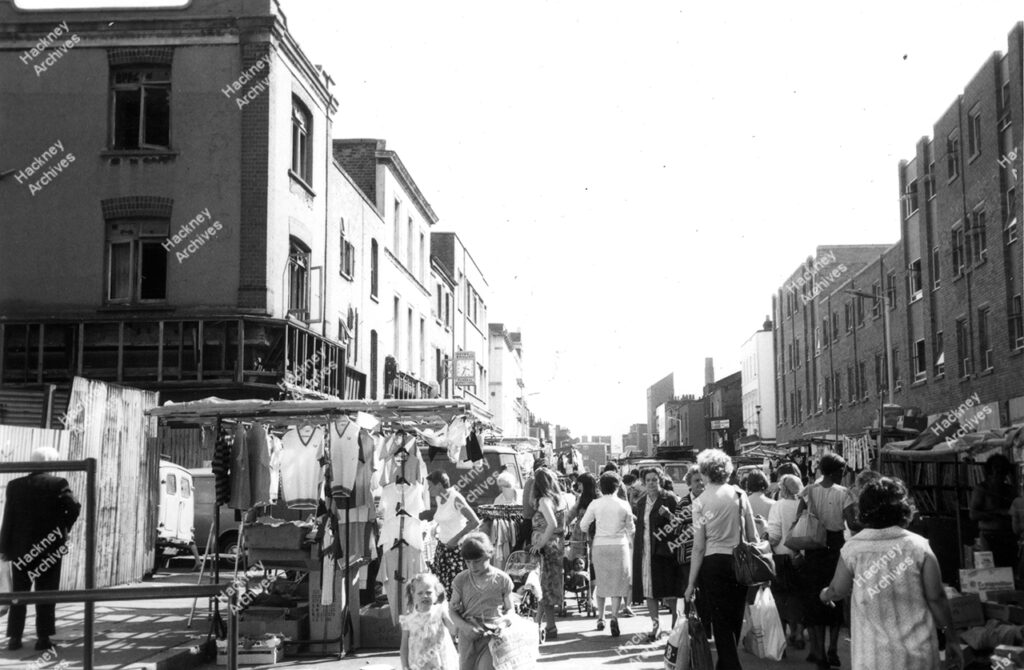 Hoxton Street market, 1980.