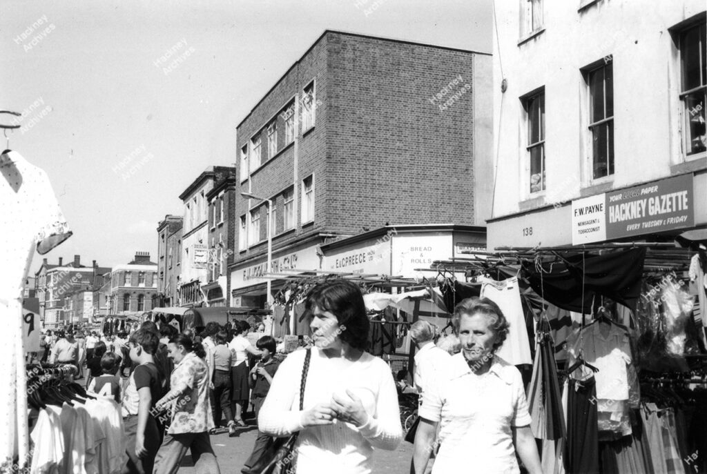 Hoxton Street market, 1980.