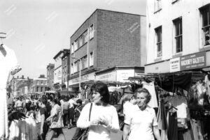 Hoxton Street market, 1980.