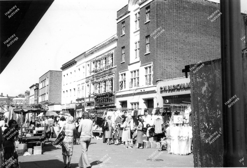 Hoxton Street market, 1980.