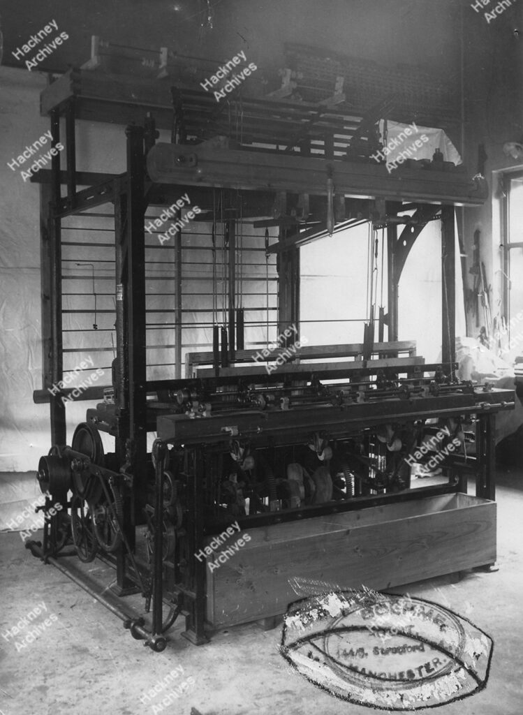 Braiding Machine, A. Sindall & Co. Trimming Manufacturers. Hackney, c.1930.