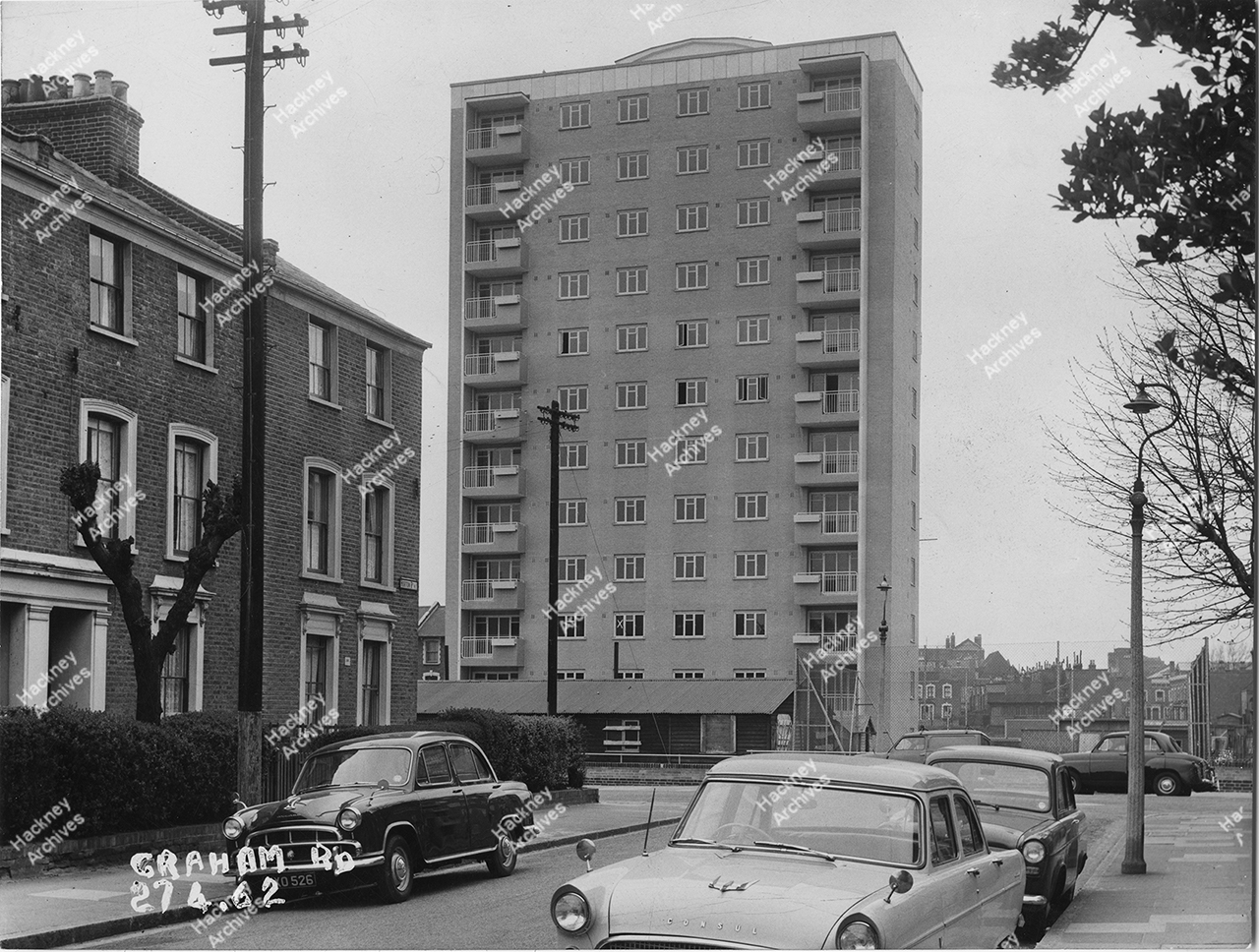 Boscabel House high rise flats, Wilton Way & Royal Oak Road, Hackney