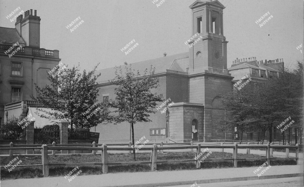 St Thomas’ Church, Clapton Common, c.1910.
