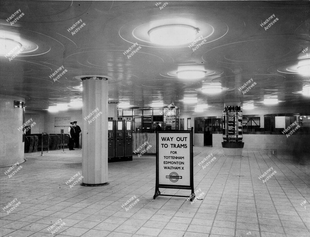 Manor House Station, built for the extension of the Picadilly Line, 1932.