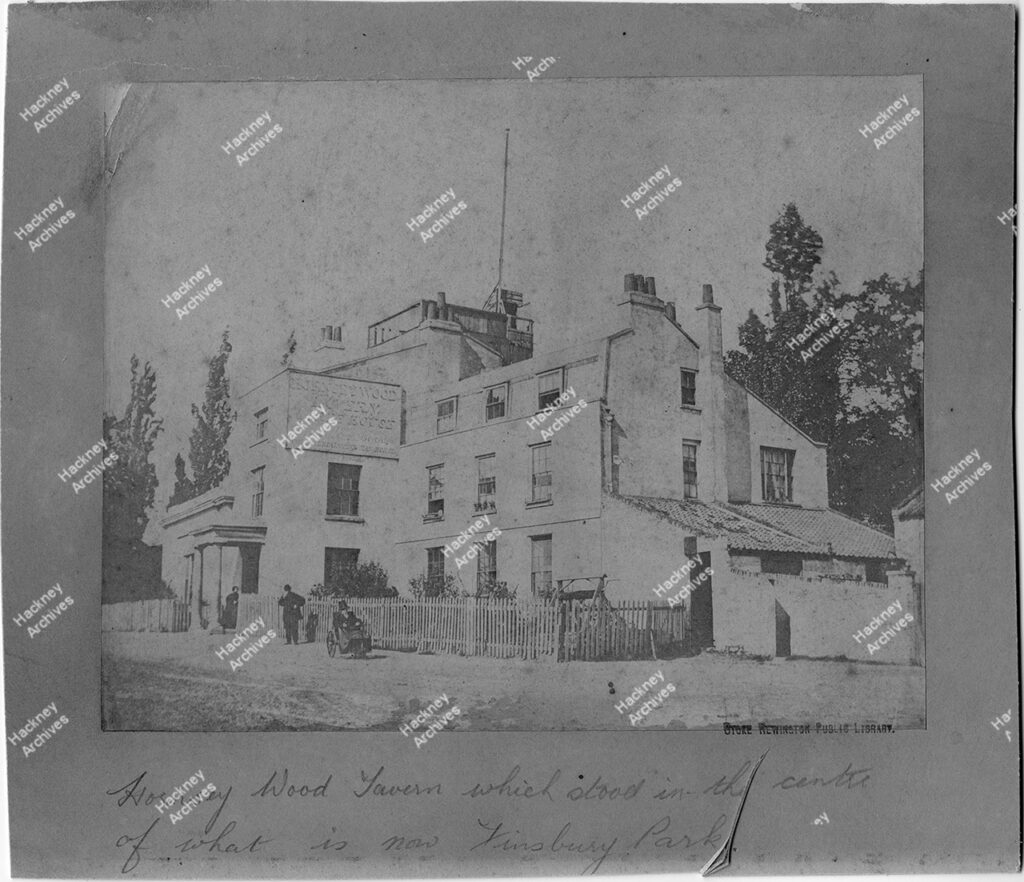Hornsey Wood Tavern, Finsbury Park, Hackney, c.1860.