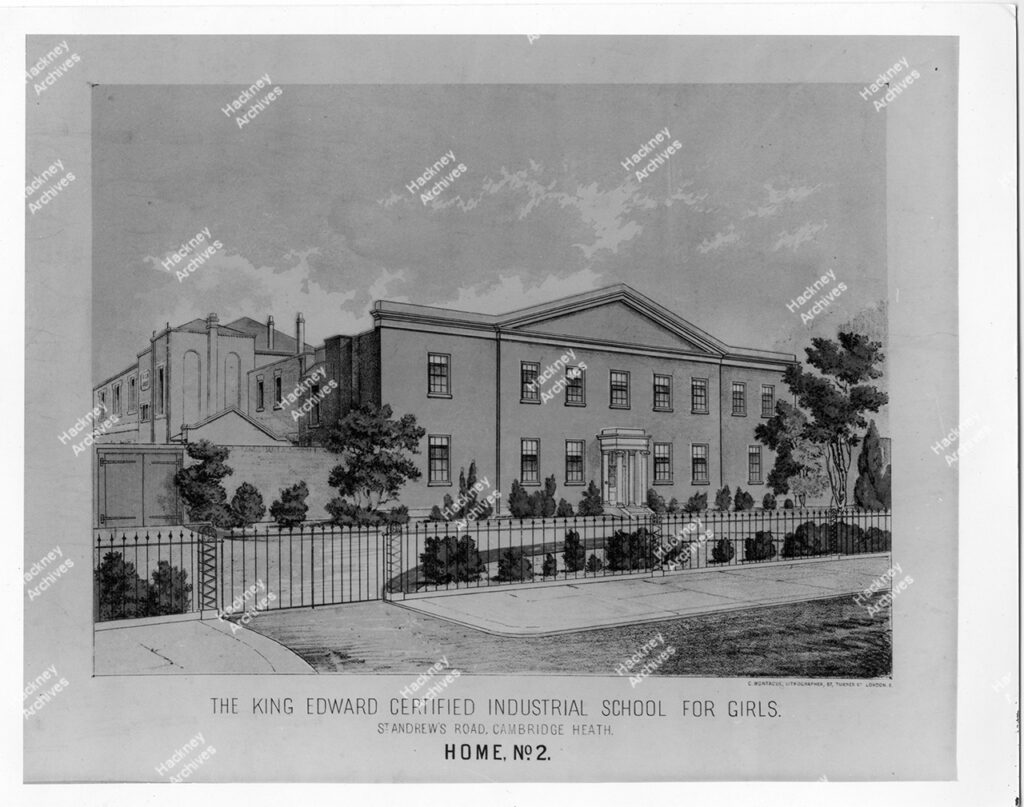 The King Edward Certified Industrial School for Girls, St Andrew’s Road, Cambridge Heath, Hackney, c.1905