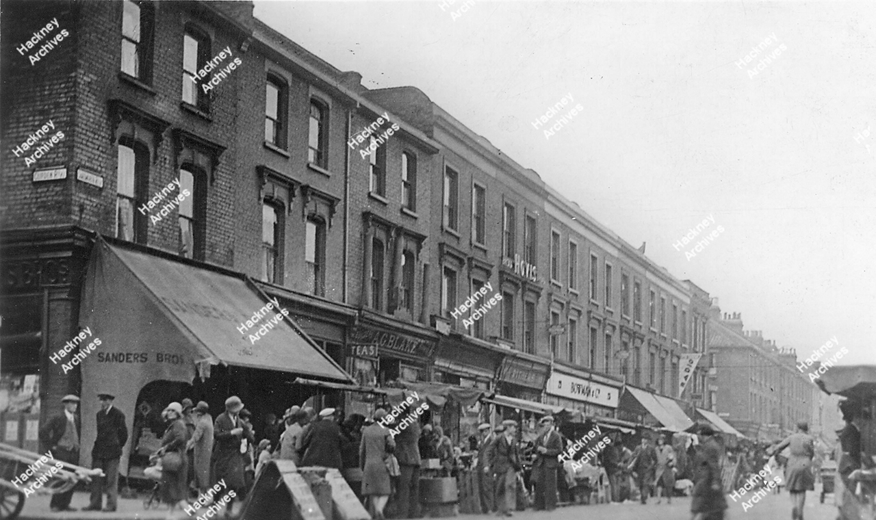 Chatsworth Market, wast side, looking north from Clifden Road, 1930