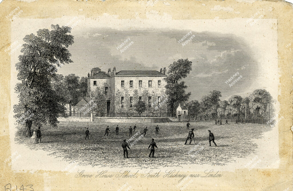Grove House School, south Hackney, c.1850.