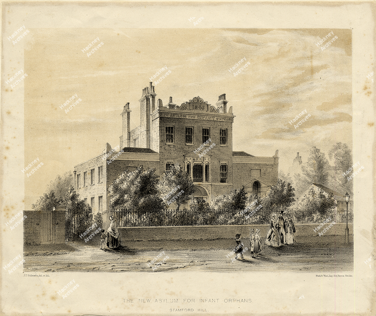 New Asylum for Infant Orphans, Stamford Hill, Hackney, c.1846 ...