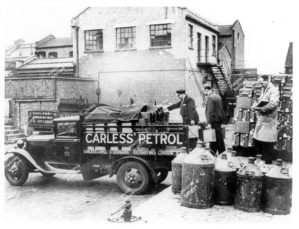 Carless, Capel & Leonard lorry delivering coal petrol to RAF, Biggen Hill, Hackney, c.1934.