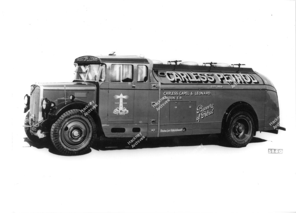 Carless, Capel & Leonard petrol tanker vehicle, c.1934.