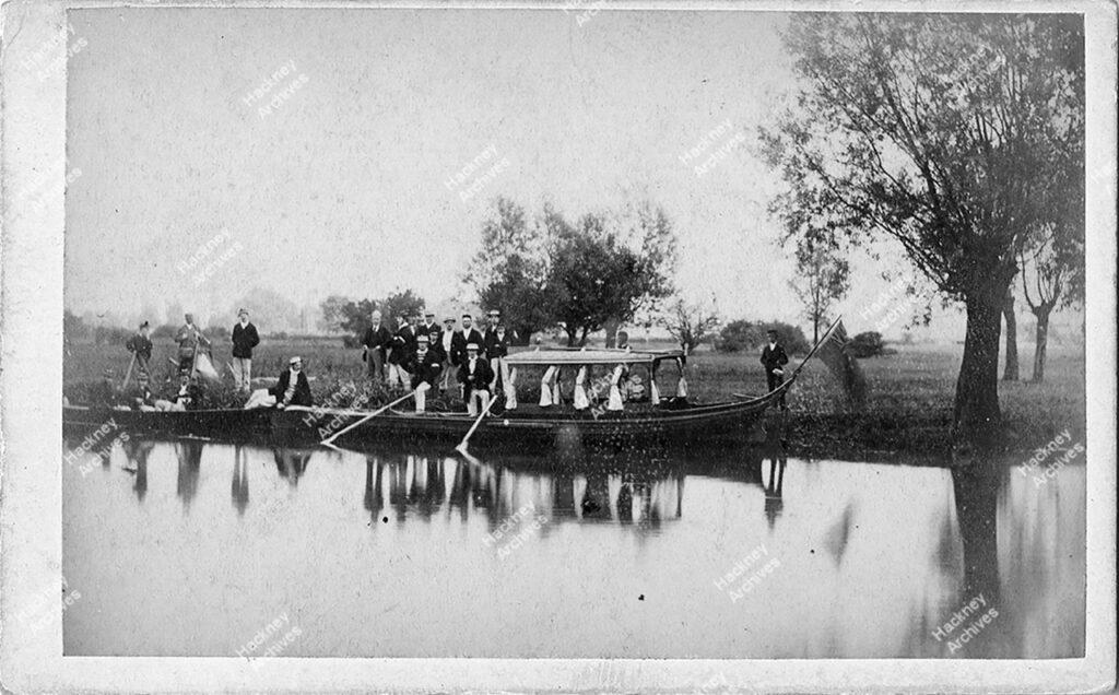 Rowing scene on the Lea, 1873.
