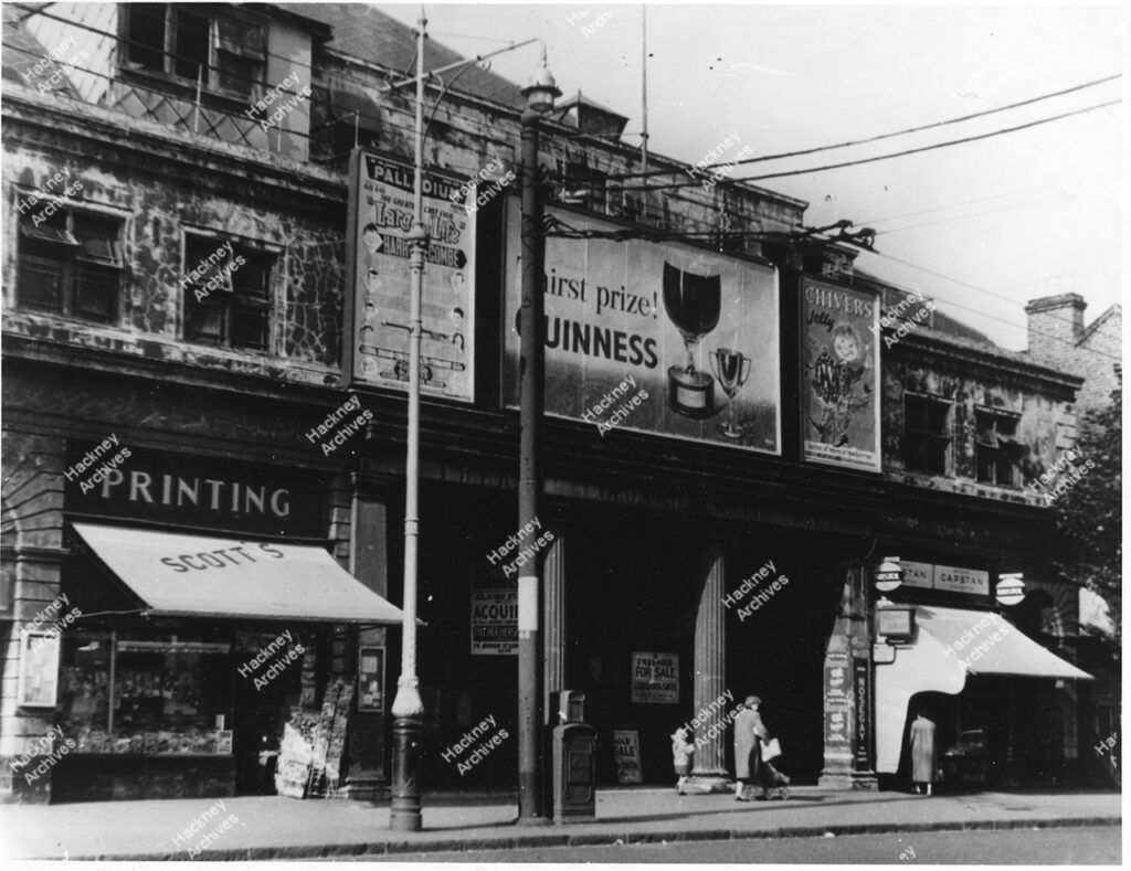 The Rink Cinema, Lower Clapton Road, Hackney, shortly before demolition, c.1955.