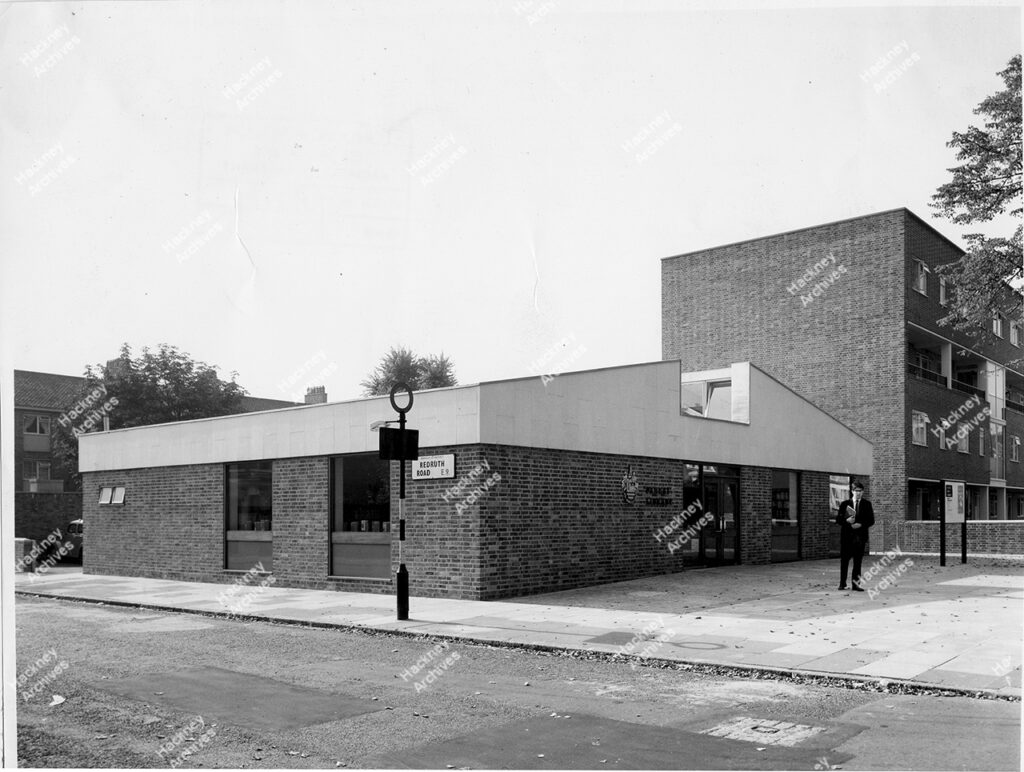 Hackney Parkside library, 1964.