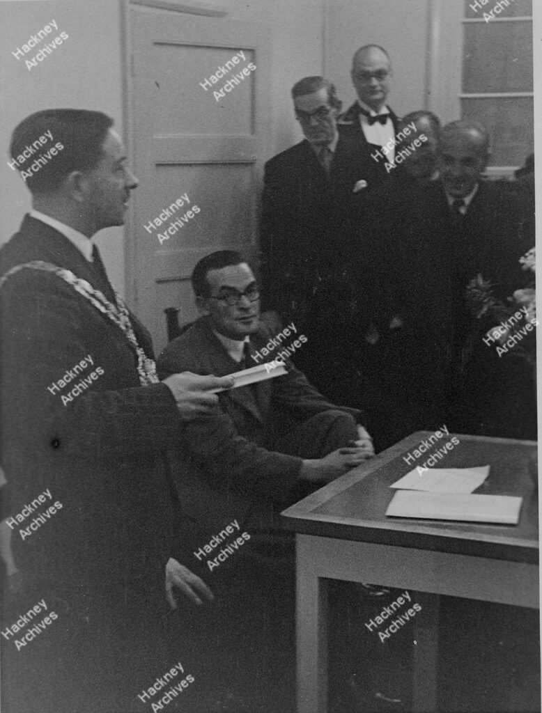 Opening of Hackney Kingsmead Library, October 1941.