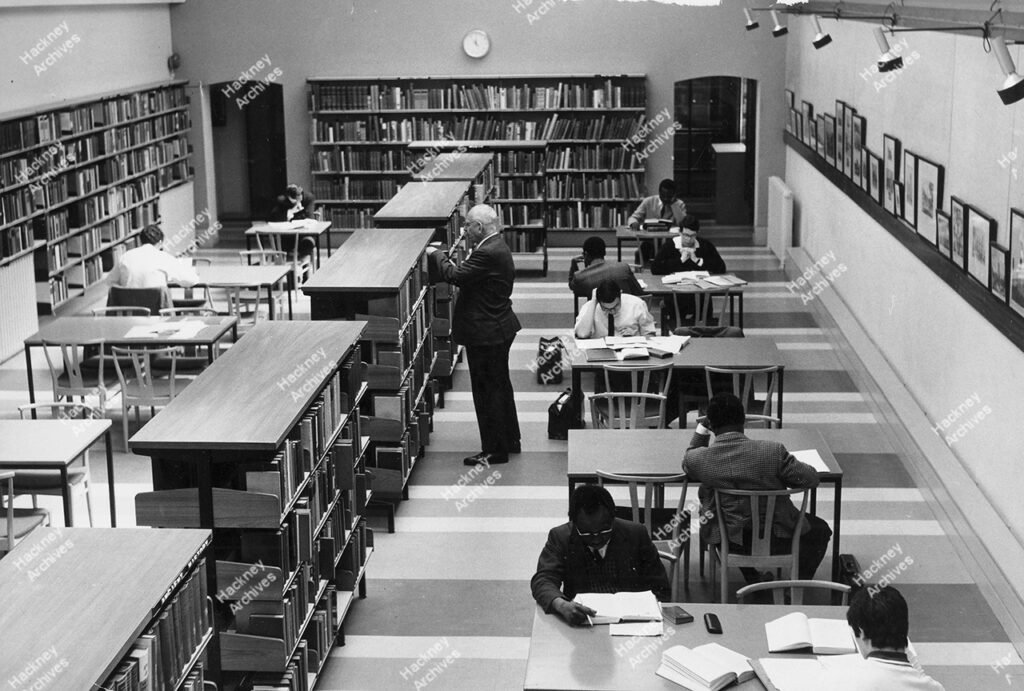 Hackney Central Library, Mare Street, c.1965.