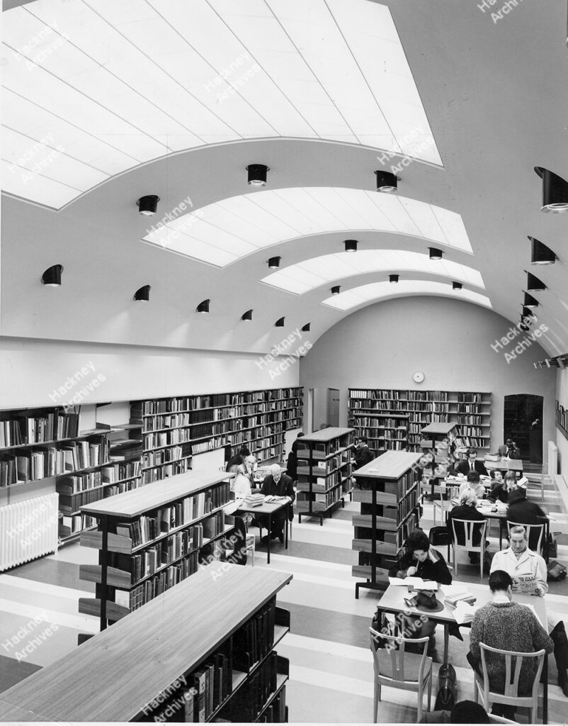 Hackney Central Library, Mare Street, c.1965.