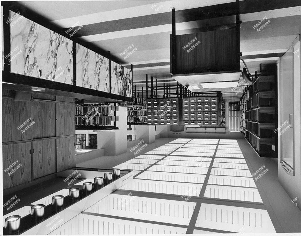 Hackney Central Library, Mare Street, c.1965.