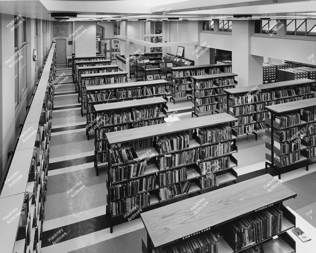 Hackney Central library after modernisation, 1965.