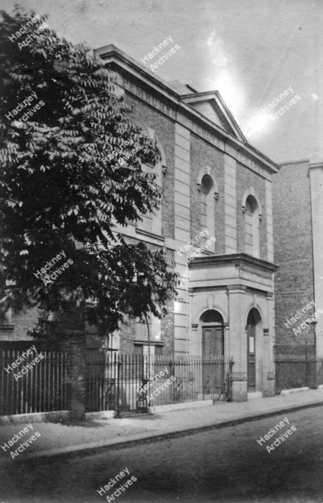 Pembury Grove Chapel (United Methodist) from the south-west, 1850s