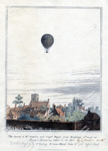 Mermaid Pleasure Gardens. Balloon Ascent, 1811.