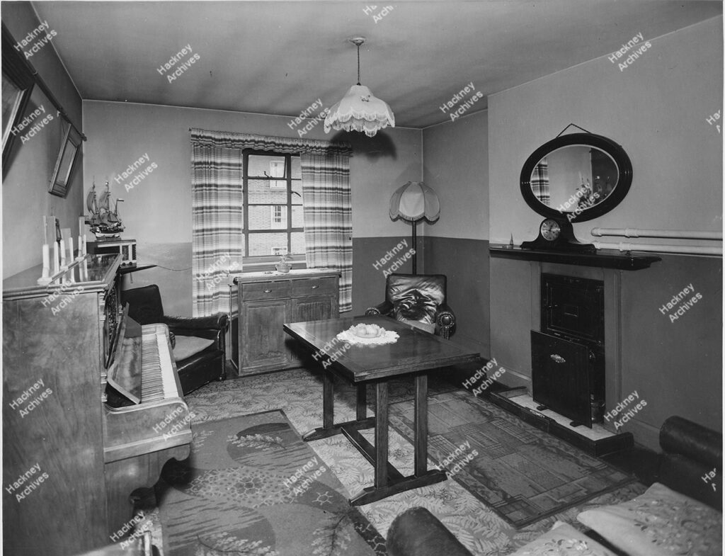 Interior of No. 20 Clarissa Street, 1959.