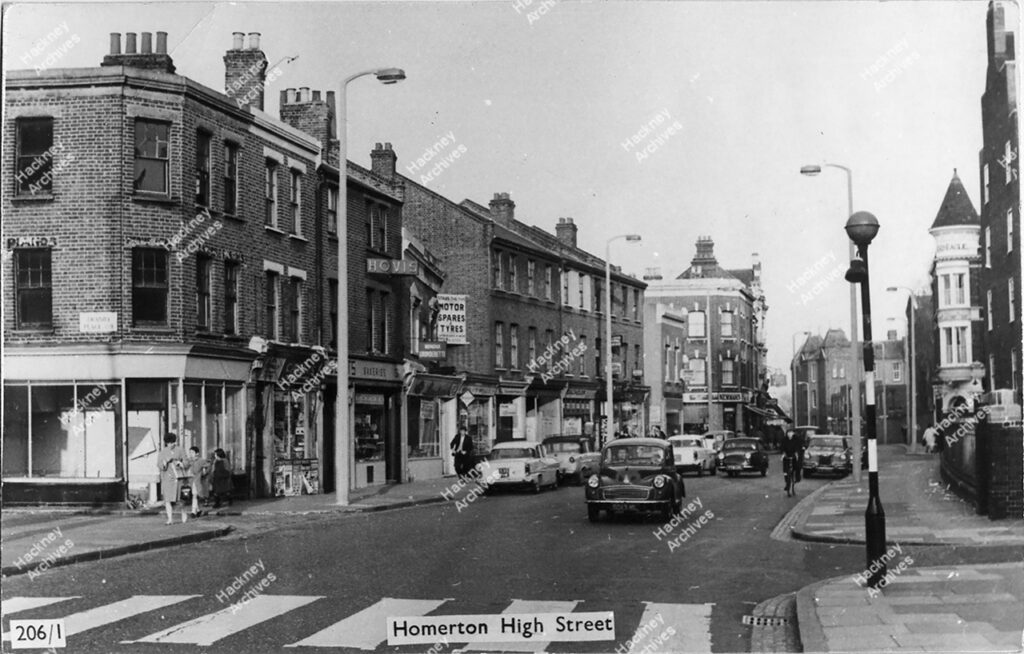127-147 Homerton High Street, west side with a south facing view of High Stree, c.1965.