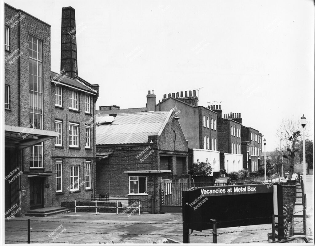 Hoxton Street, still from cine film showing Britannia Theatre and surrounding area. July 1920.