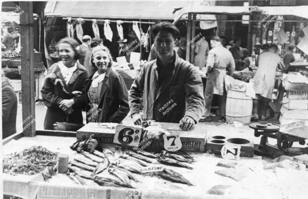 Chatsworth Market, Portways Fish Stall, 1928.