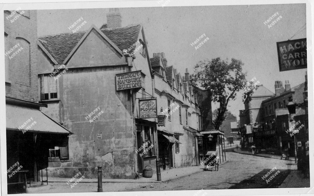 The Plough Inn, Homerton High Street, Homerton , Hackney, c.1885.