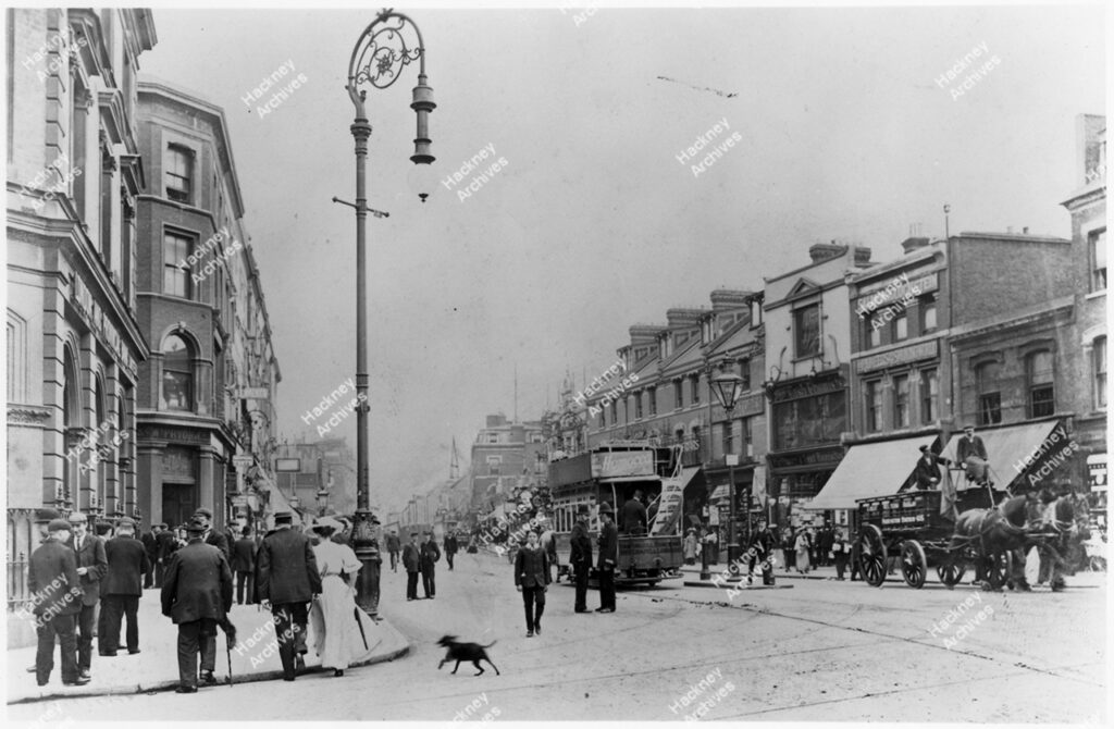 Junction of Kingsland High Street and Dalston, Hackney. 1905