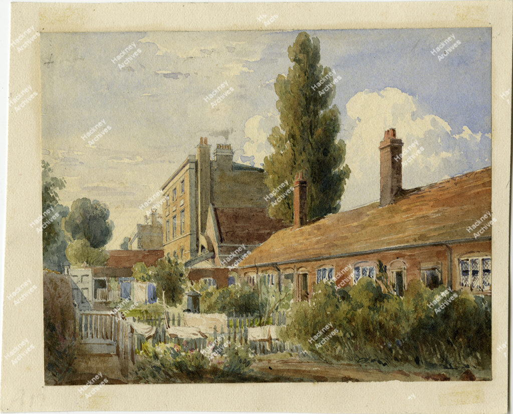 Bishop Woods Almshouses, Clapton, Hackney, c.1850.