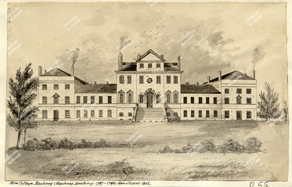 New College at Hackney, 1790.