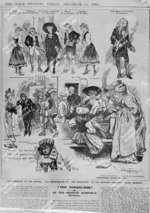 Illustrations of Hackney Downs School performances of Gilbert & Sullivan from The Daily Graphic, 1894.