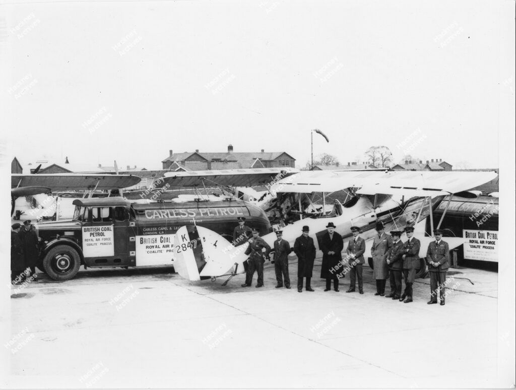 Carless, Capel & Leonard lorry delivering coal petrol to RAF, Biggen Hill, Hackney, c.1934.
