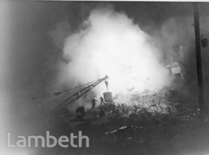 LAMBETH ROAD, LAMBETH: WORLD WAR II INCIDENT