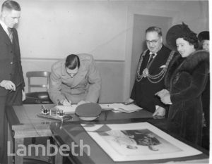 ROYAL VISIT: LAMBETH TOWN HALL, BRIXTON