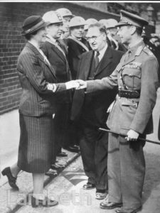 ROYAL VISIT, PRATT WALK, LAMBETH: WORLD WAR II